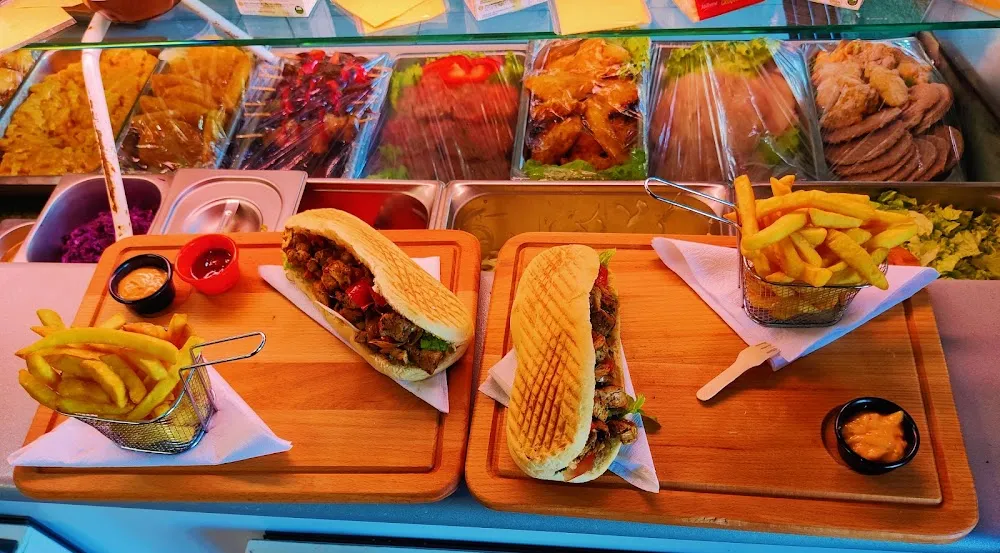 Sandwich Brochettes de Dinde Poivrons